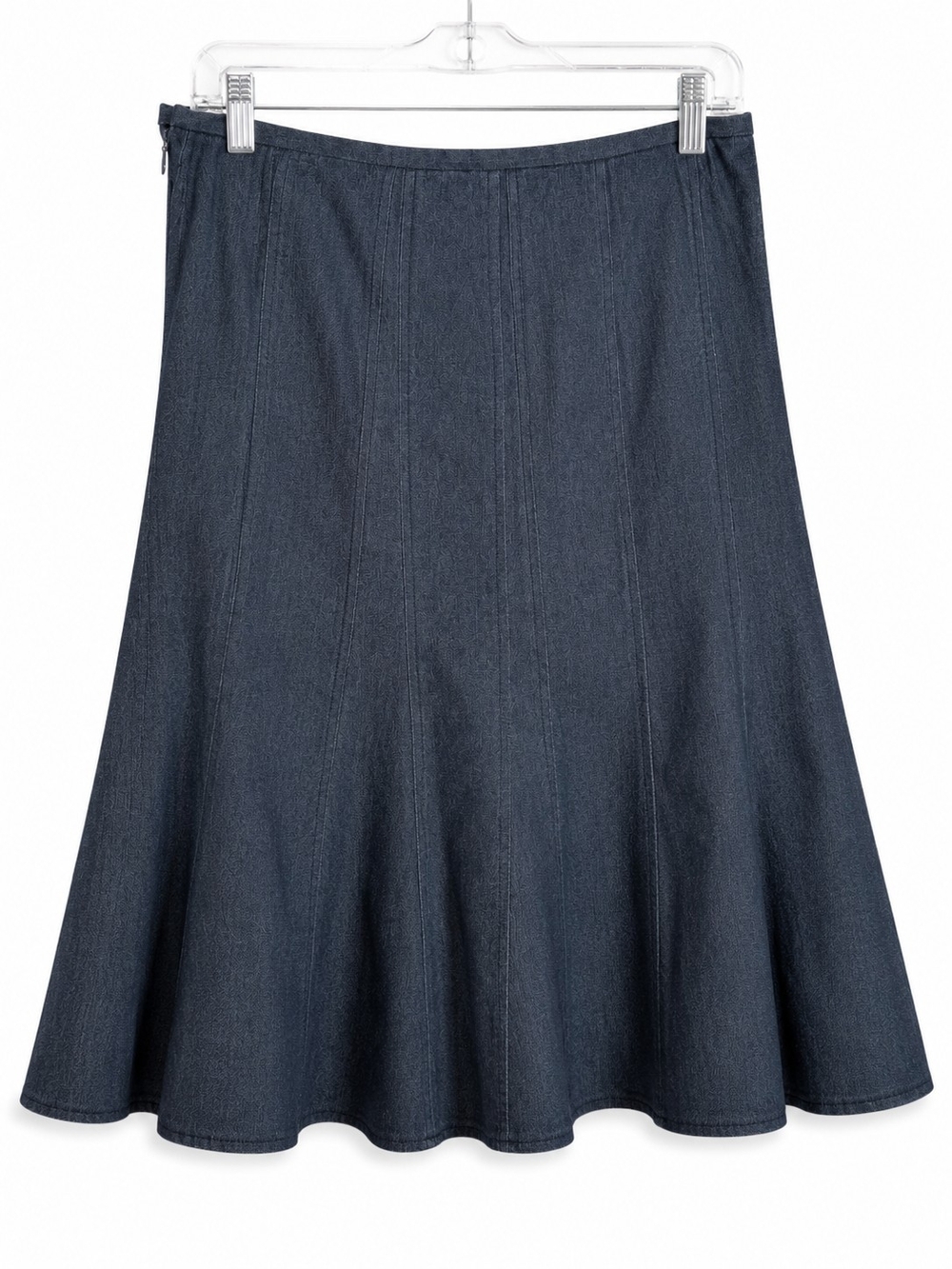 Westbound Dark Denim Midi A-Line Skirt - Picture 3 of 6